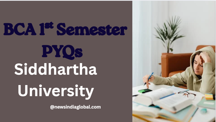 Siddhartha University BCA 1st Semester PYQs