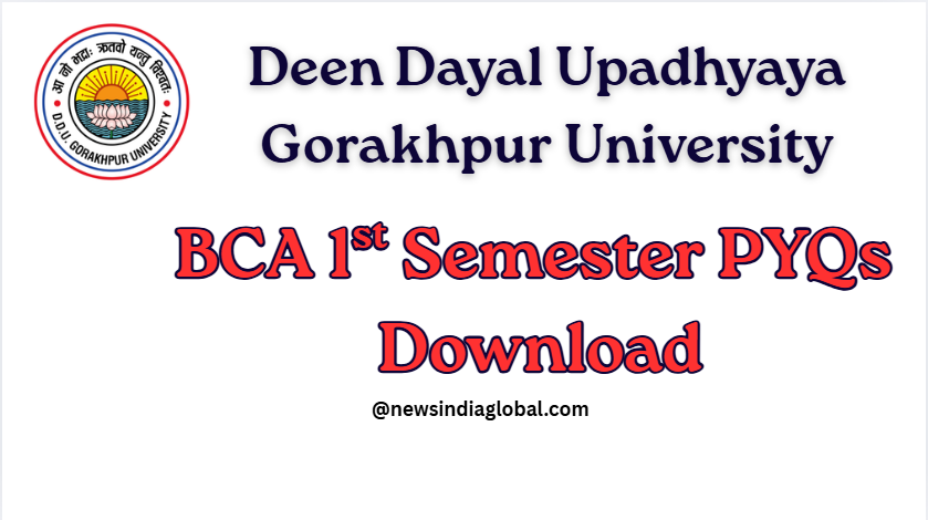 DDUGU 1st Semester BCA PYQs